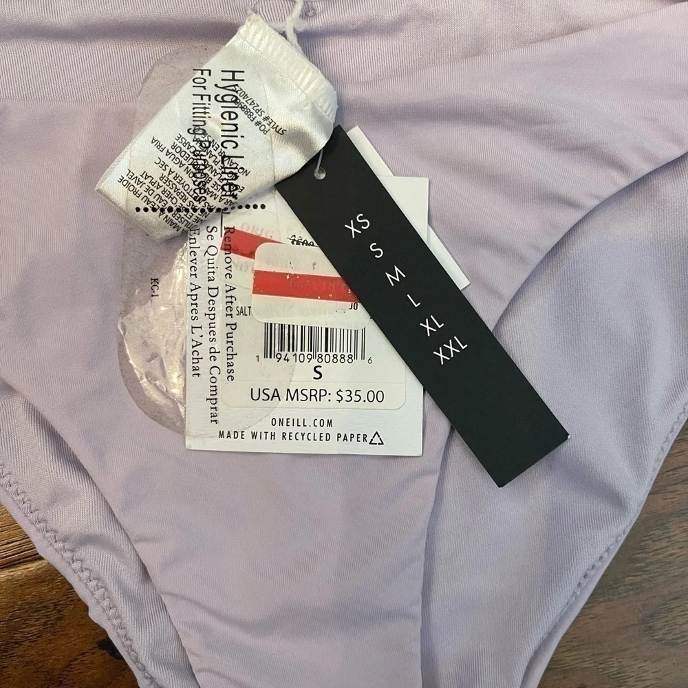 NWT O’Neill Saltwater Solids Seville Bikini Size S